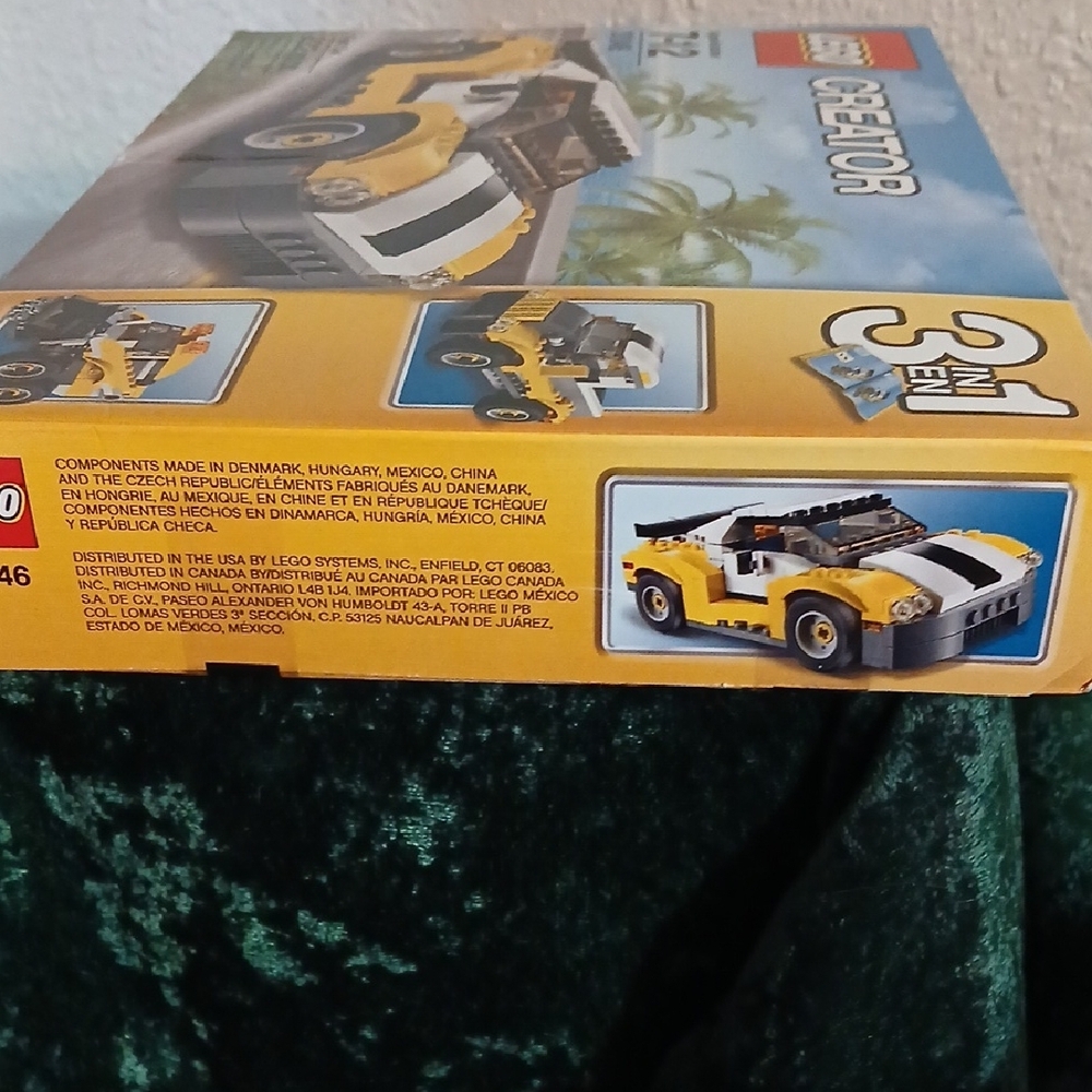 LEGO Creator 3-in-1 Yellow Sports Car Set - Picture 4 of 7